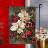 Magnolia & Pomegranate Holiday Garden Flag | The Shops at Colonial Williamsburg