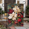 Magnolia & Pomegranate Holiday Garden Flag | The Shops at Colonial Williamsburg