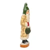 Vaillancourt Chalkware Santa with Pale Yellow Coat and Kissing Ball | The Shops at Colonial Williamsburg