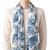 Colonial Williamsburg Blue Toile Women's Cashmere Scarf | The Shops at Colonial Williamsburg