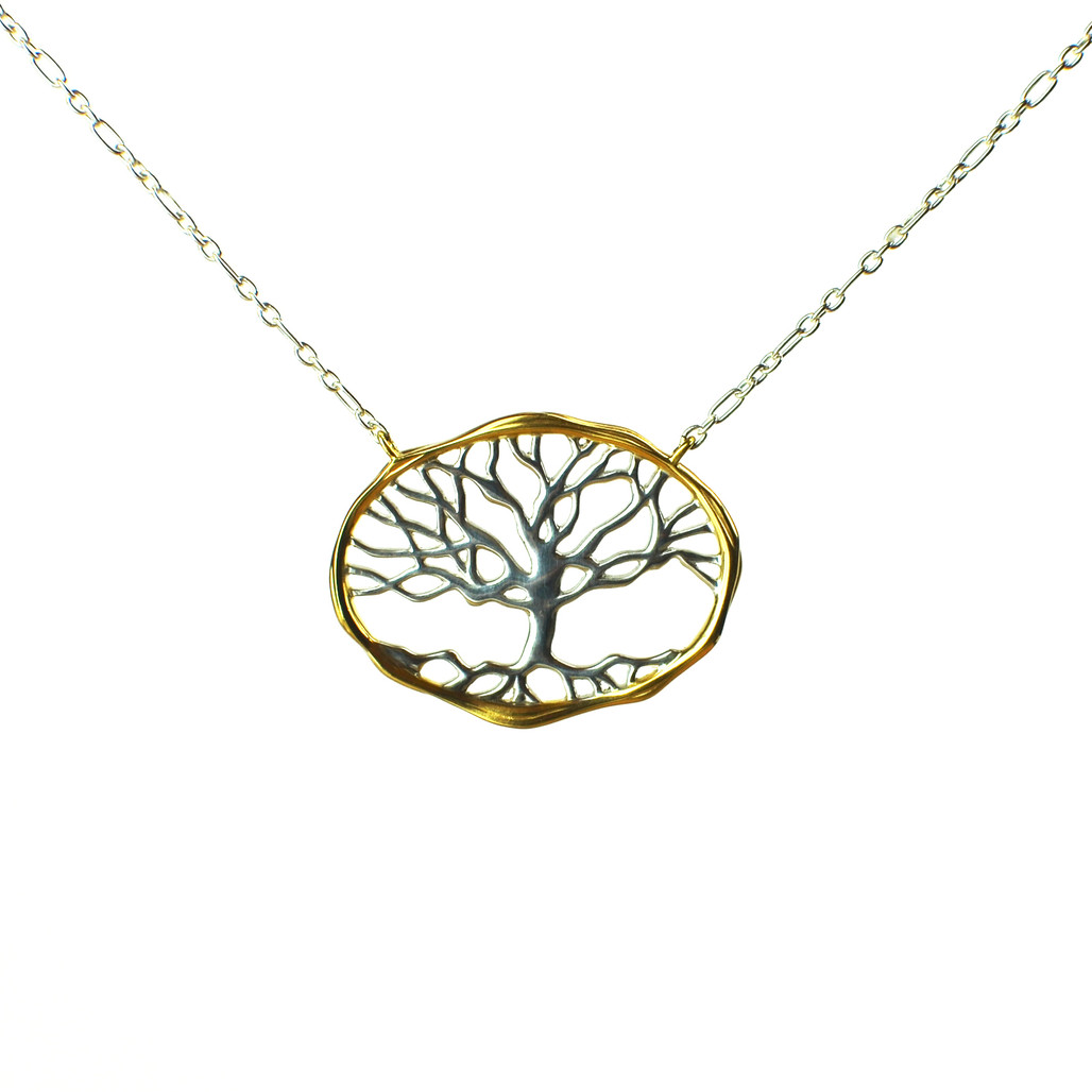 Buy BOAB TREE OF LIFE GOLD NECKLACE – Lush Designs Jewellery