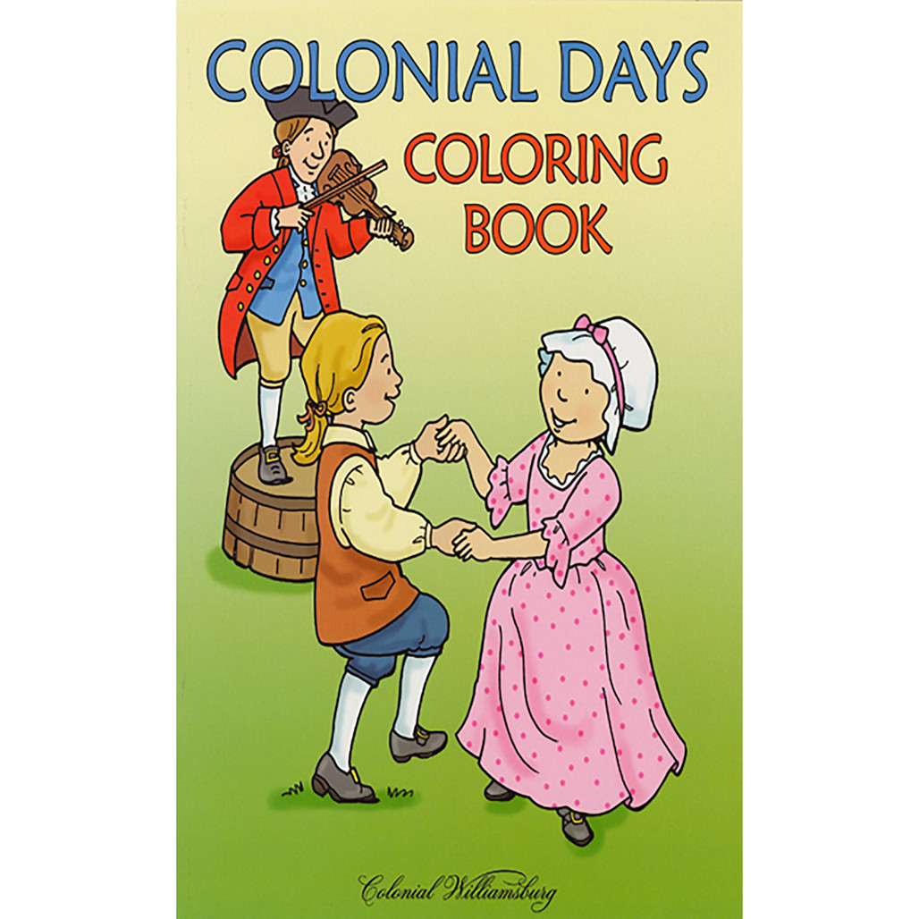 colonial coloring book pages