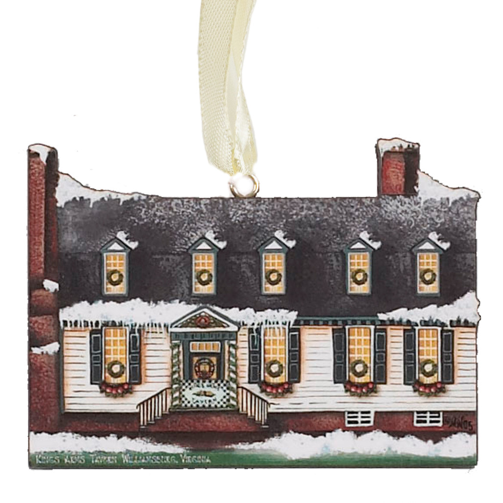Wooden King's Arms Tavern Ornament
