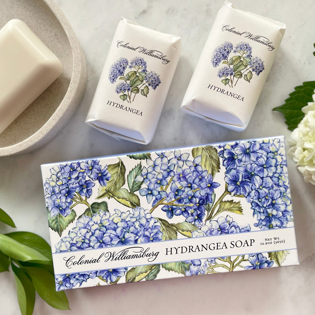 Colonial Williamsburg Hydrangea Soap Set