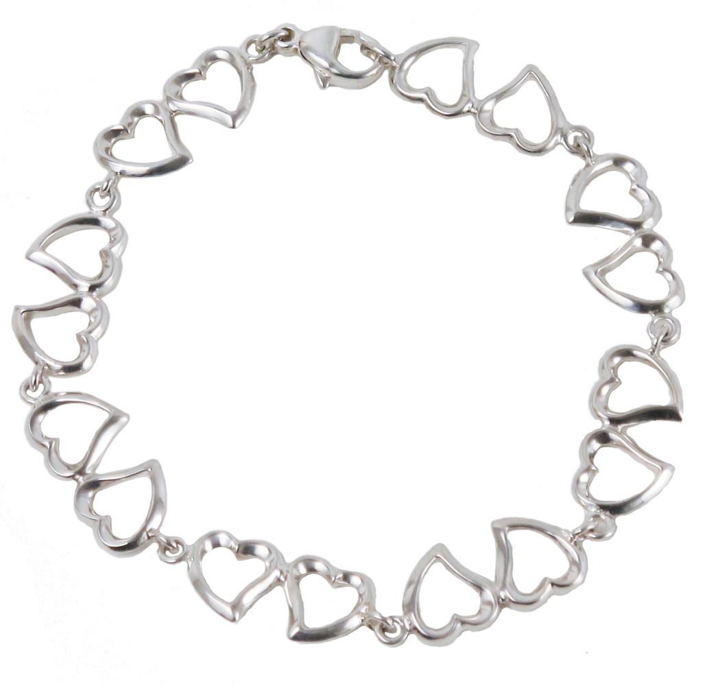 Buy Simply Silver Sterling Silver Heart Stretch Bracelet from Next India