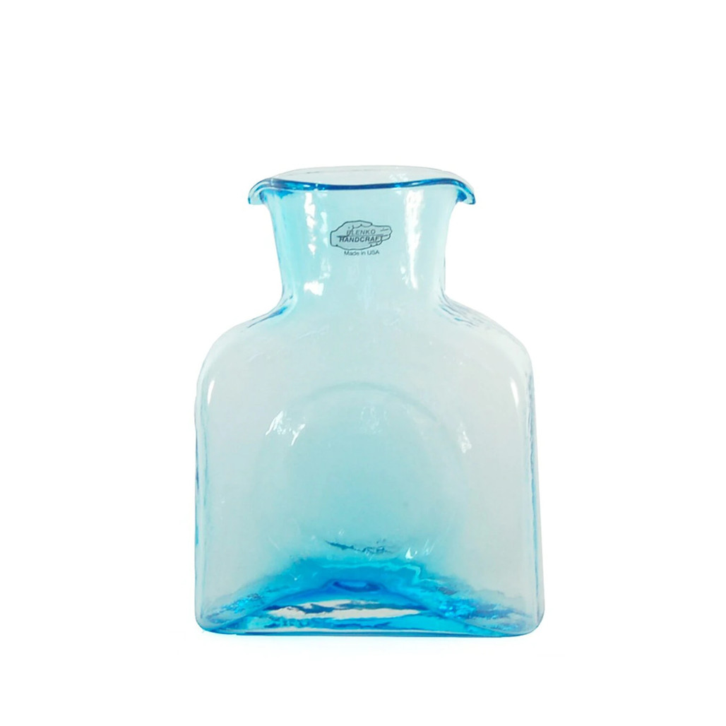 Blenko Glass Mini 384 Ice Blue Water Bottle | The Shops at Colonial Williamsburg