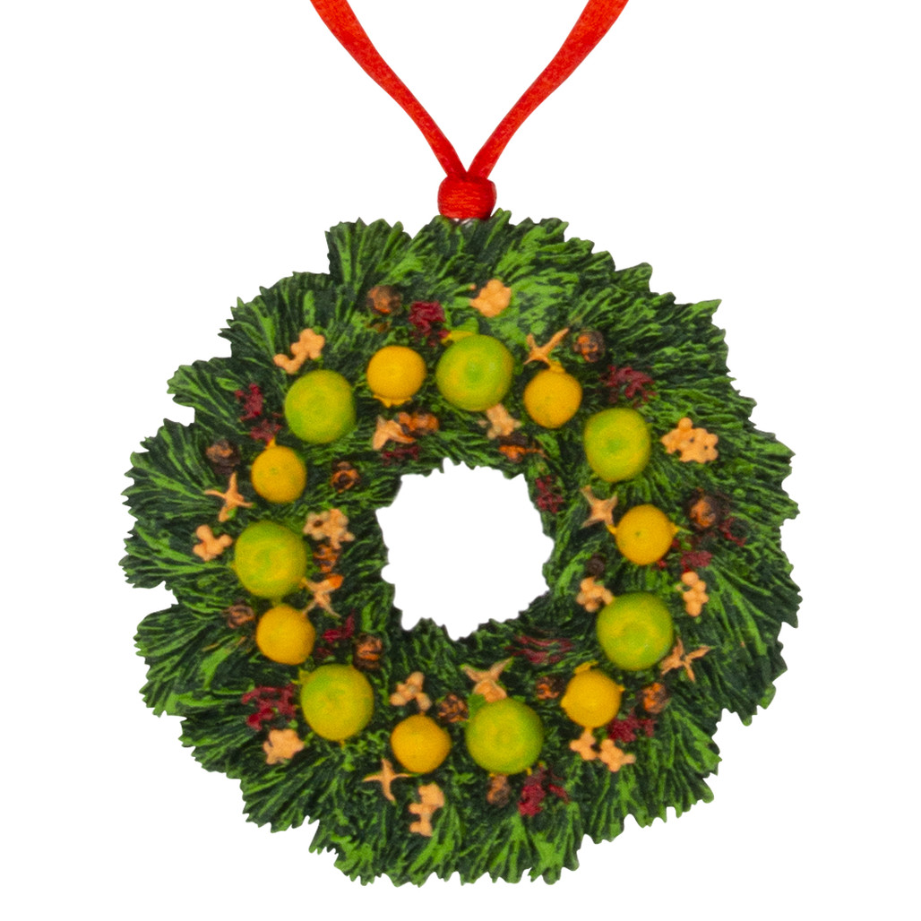 Colonial Williamsburg Apple & Lemon Wreath Ornament | The Shops at Colonial Williamsburg