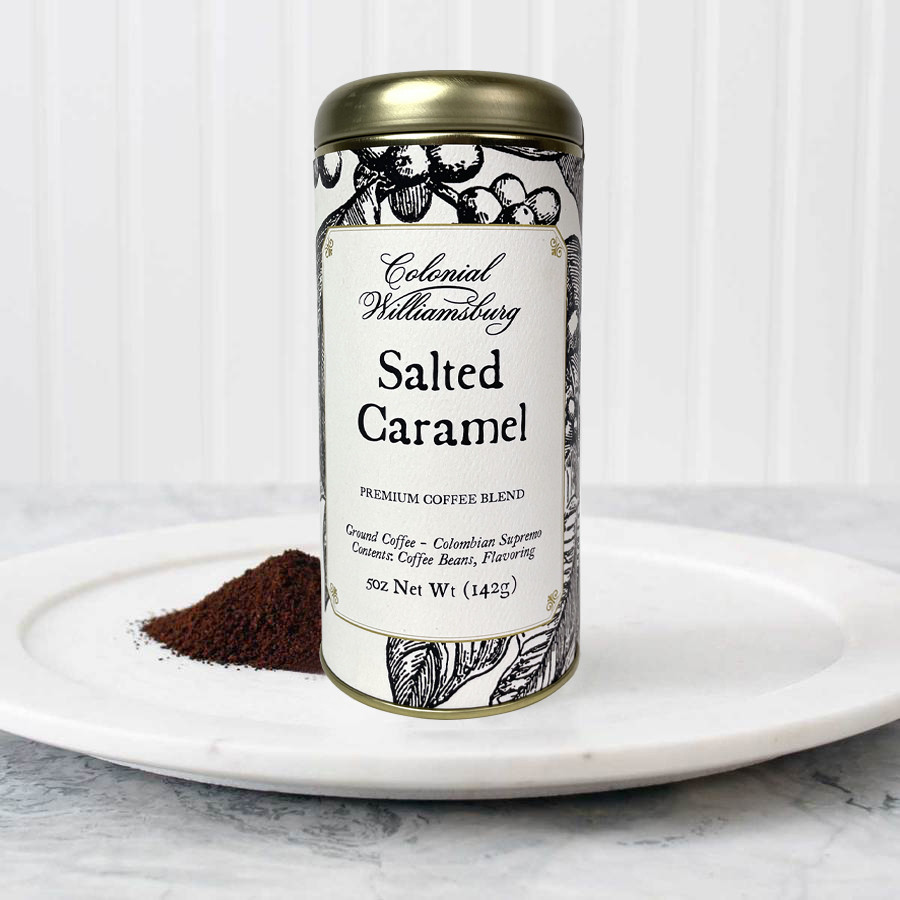 Salted Caramel Premium Ground Coffee Canister | The Shops at Colonial Williamsburg