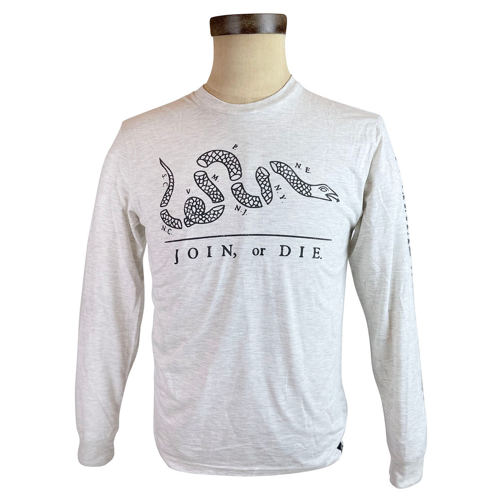 Colonial Williamsburg "Join, or Die" Adult Long Sleeve T-Shirt | The Shops at Colonial Williamsburg