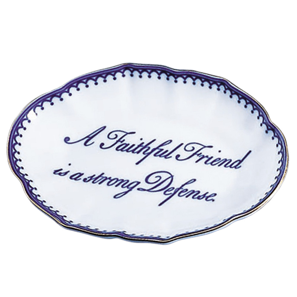 "Faithful Friend" Verse Dish | The Shops at Colonial Williamsburg