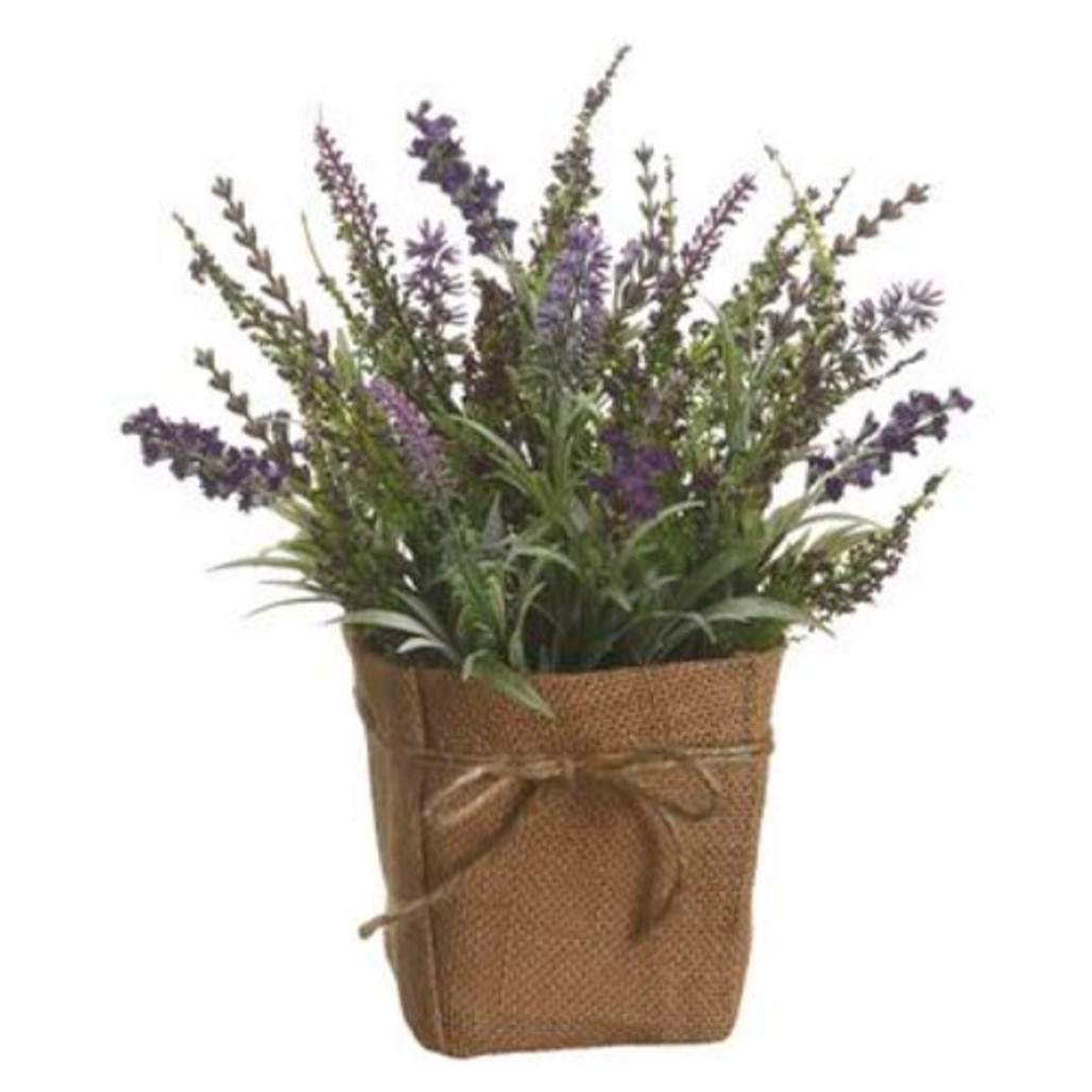 Burlap Pot Lavender Arrangement | The Shops at Colonial Williamsburg