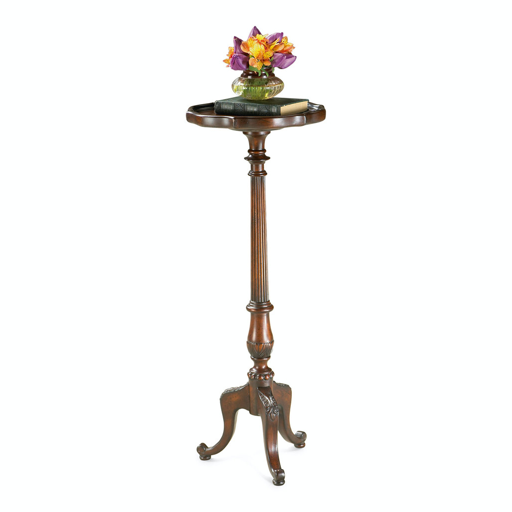 Chatsworth Cherry Finish Wood Pedestal Plant Stand