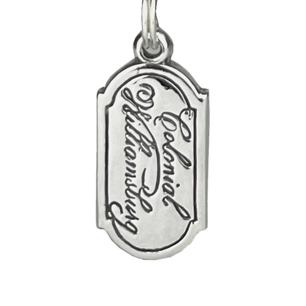 Sterling Silver Charm - Colonial Williamsburg Tag | The Shops at Colonial Williamsburg