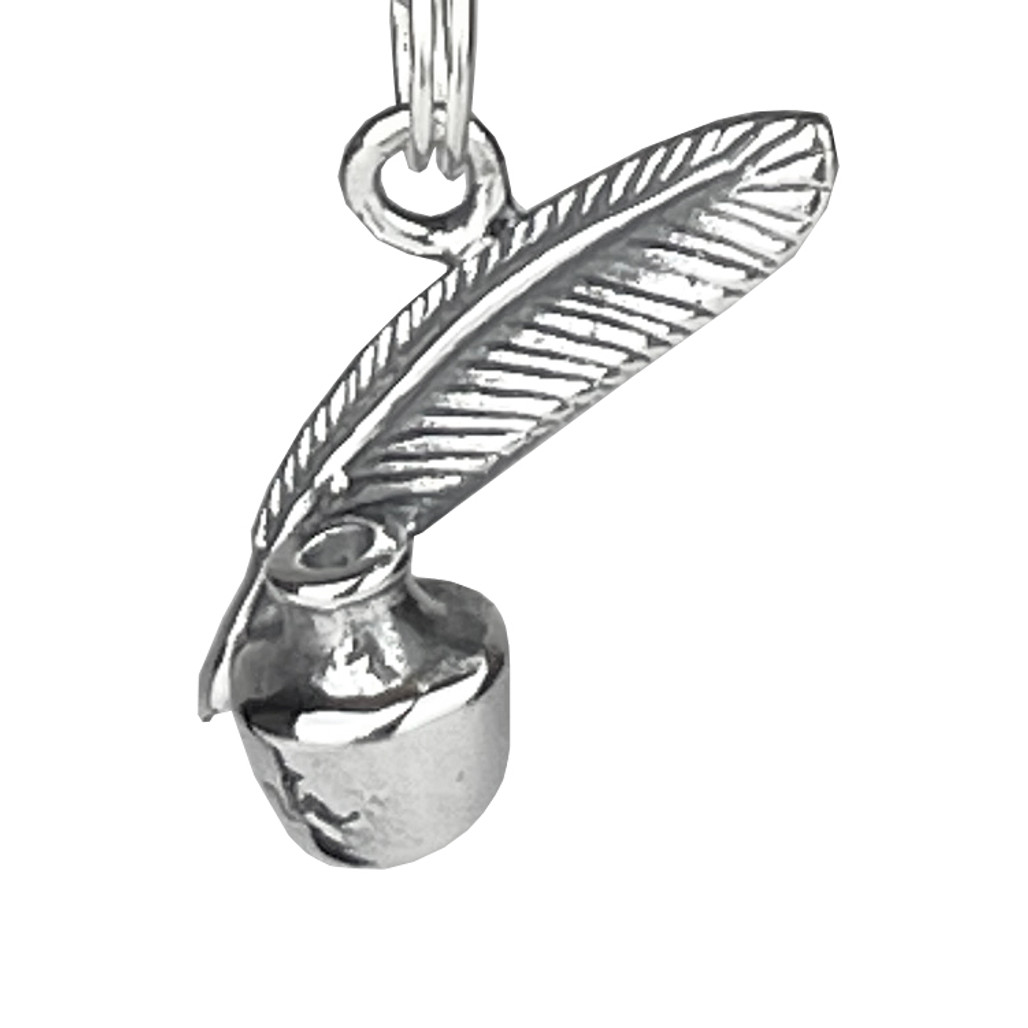 Sterling Silver Charm - Quill & Ink Well | The Shops at Colonial Williamsburg