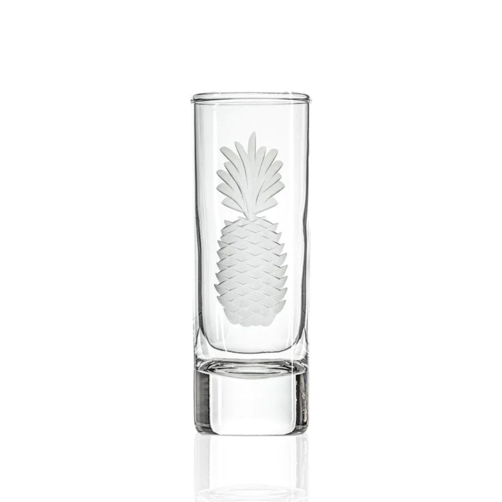 Fresh Pineapple Etched Cordial Shot Glass 2.5 Oz | The Shops at Colonial Williamsburg