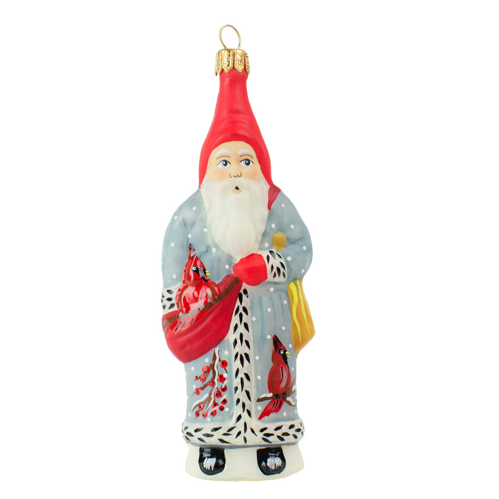 Vaillancourt Cardinal Coat Santa Ornament | The Shops at Colonial Williamsburg