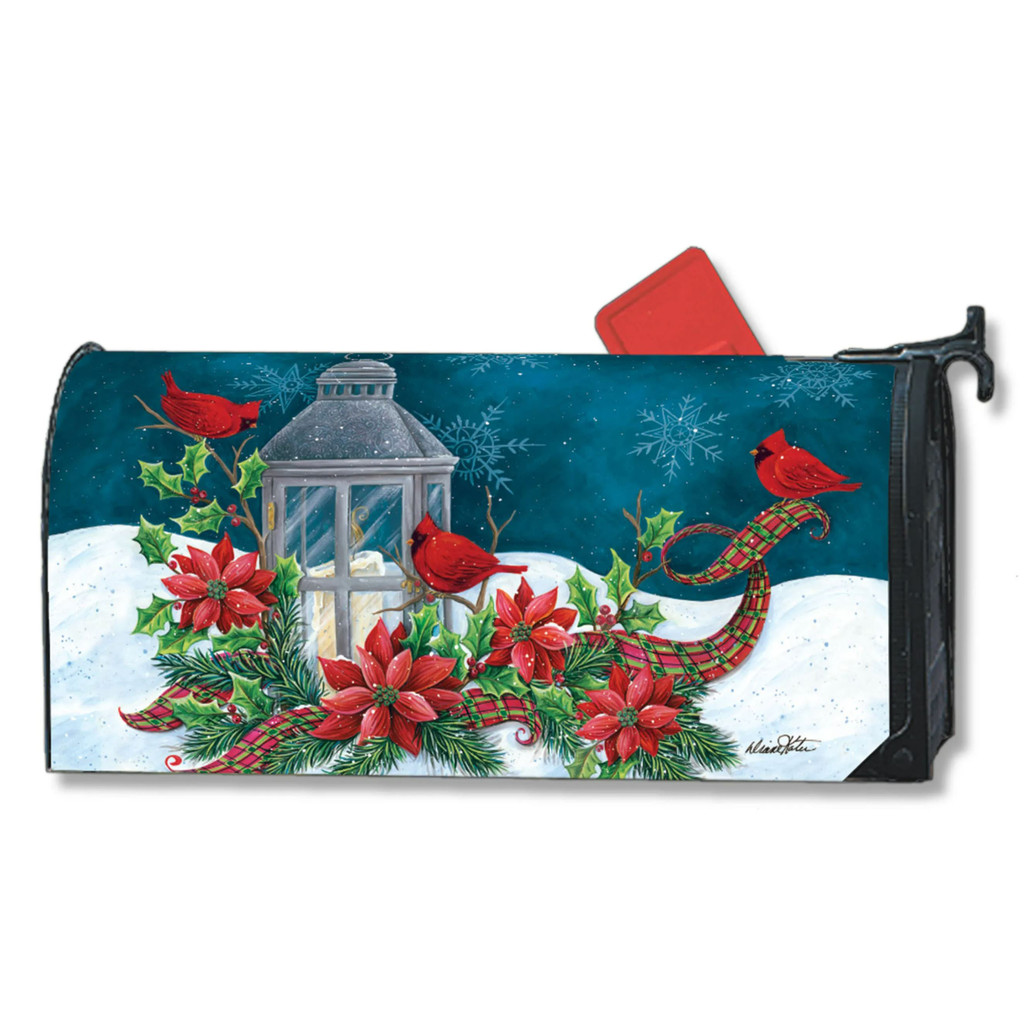 Cardinal Christmas MailWrap Mailbox Cover | The Shops at Colonial Williamsburg