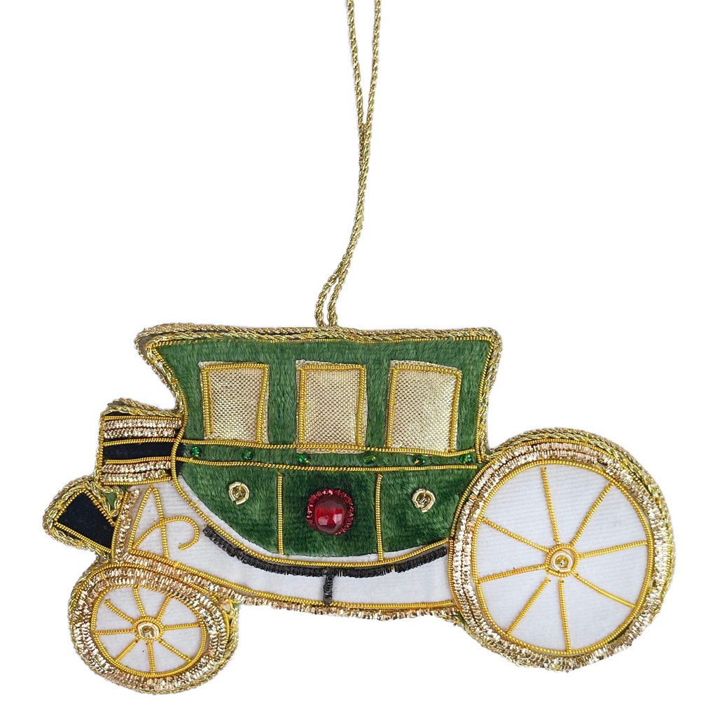 Colonial Williamsburg Randolph Carriage Fabric Ornament | The Shops at Colonial Williamsburg