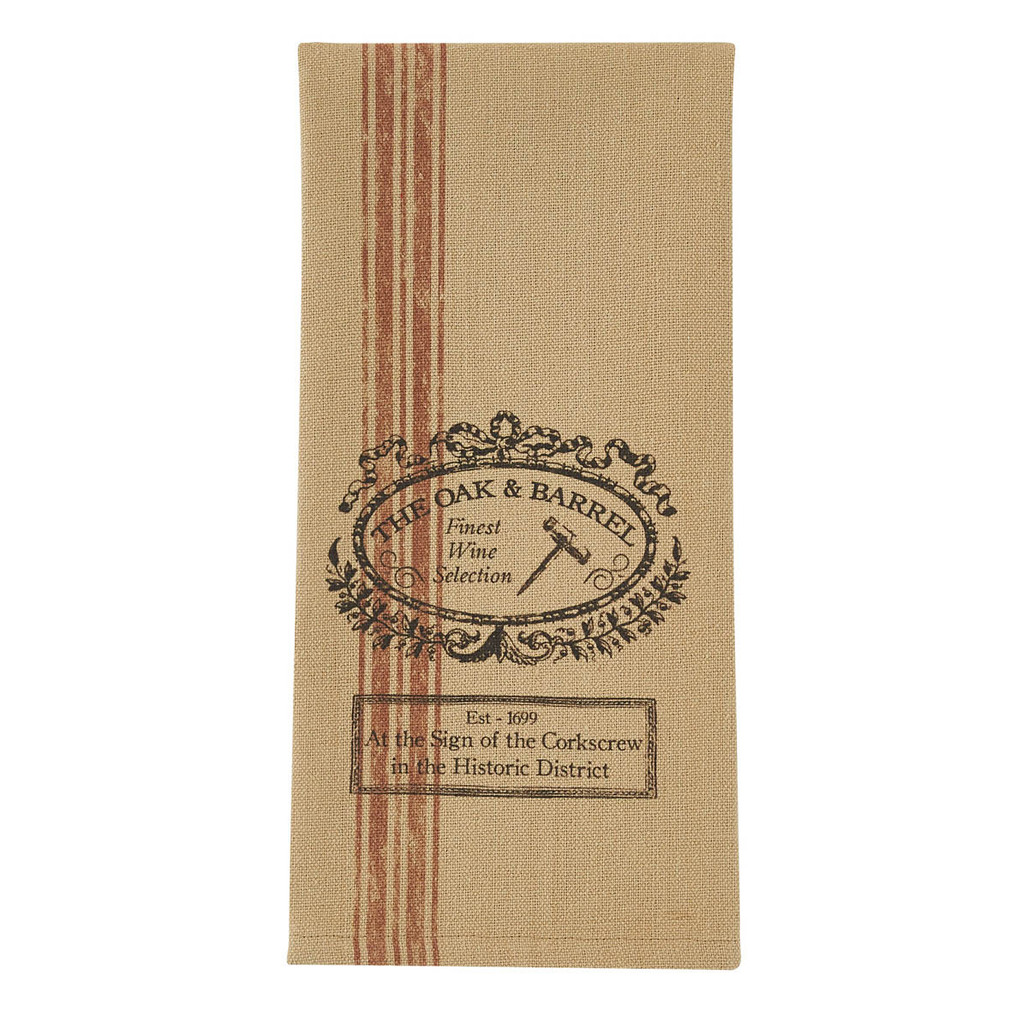 Oak and Barrel Dish Towel | The Shops at Colonial Williamsburg