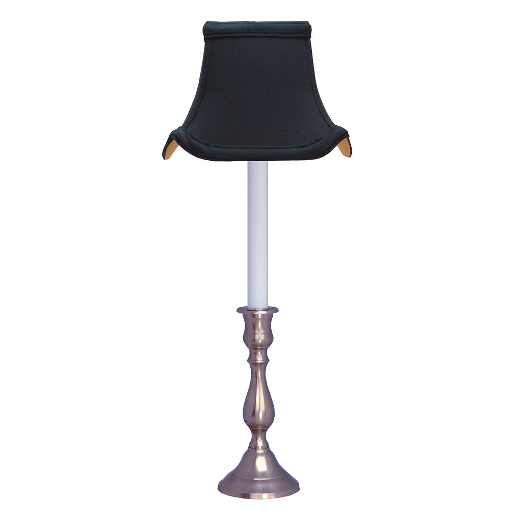 Pewter Buffet Lamp with Black Pagoda Shade | The Shops at Colonial Williamsburg