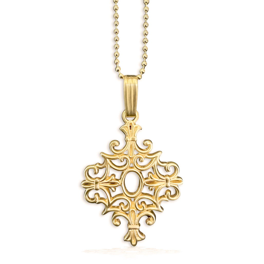 Capitol Gold Plated Sterling Silver Pendant Necklace | The Shops at Colonial Williamsburg