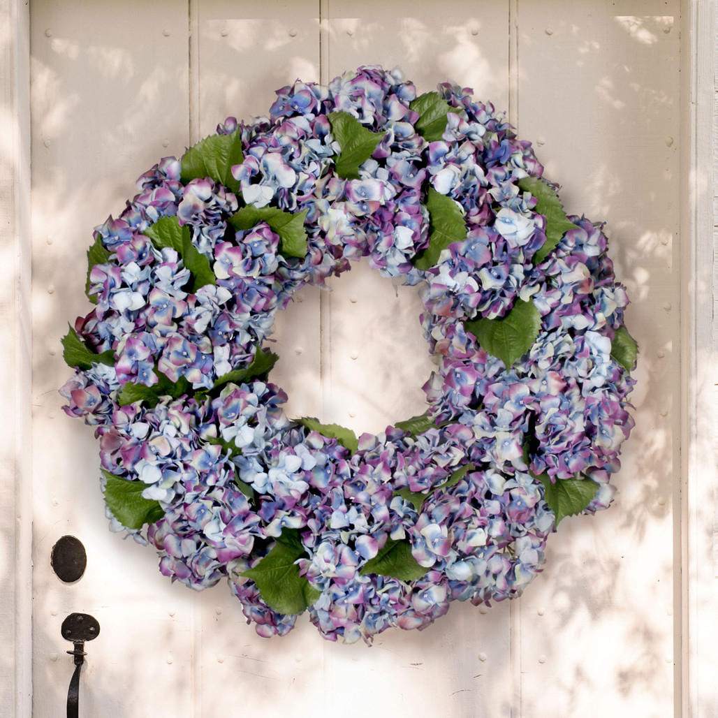 Blue Hydrangea Wreath 24