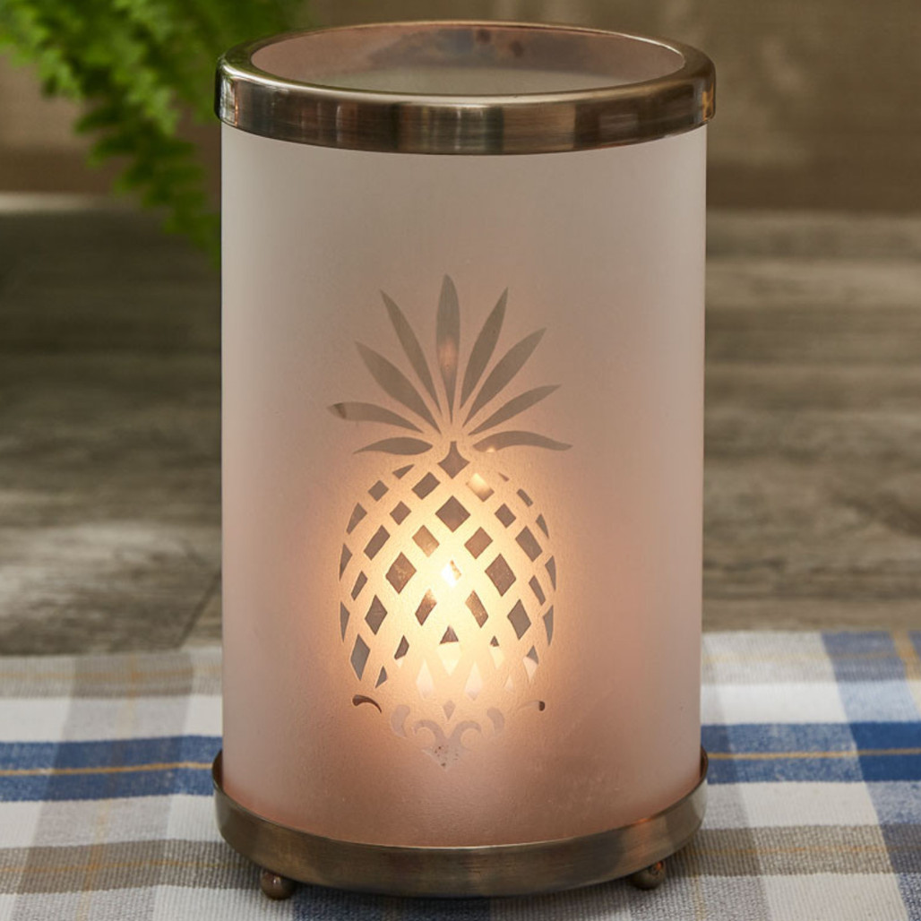 Glass Pineapple Pillar Candle Holder | The Shops at Colonial Williamsburg