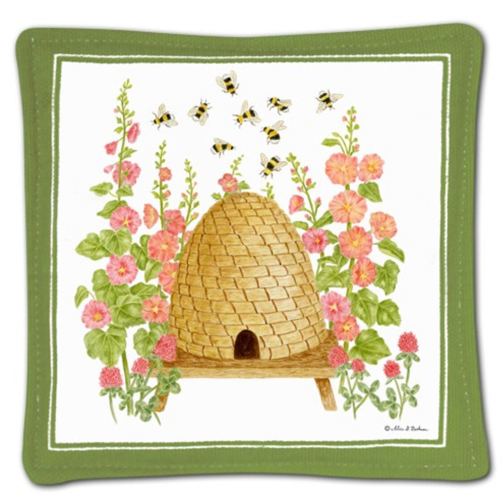  Spiced Mug Mat Coaster - Green Bee Skep | The Shops at Colonial Williamsburg