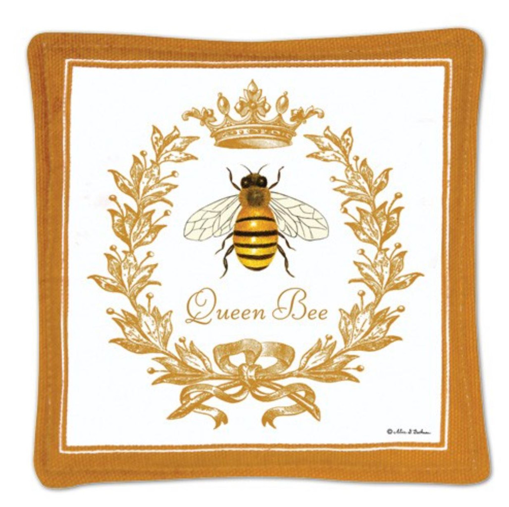 Spiced Mug Mat Coaster - Gold Queen Bee | The Shops at Colonial Williamsburg