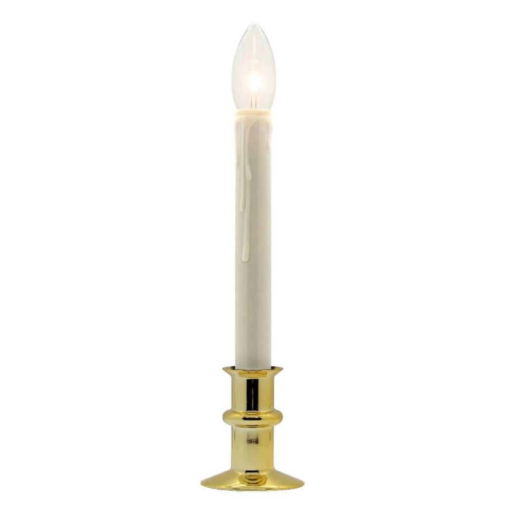 Window Hugger LED Window Candle - Brass | The Shops at Colonial Williamsburg