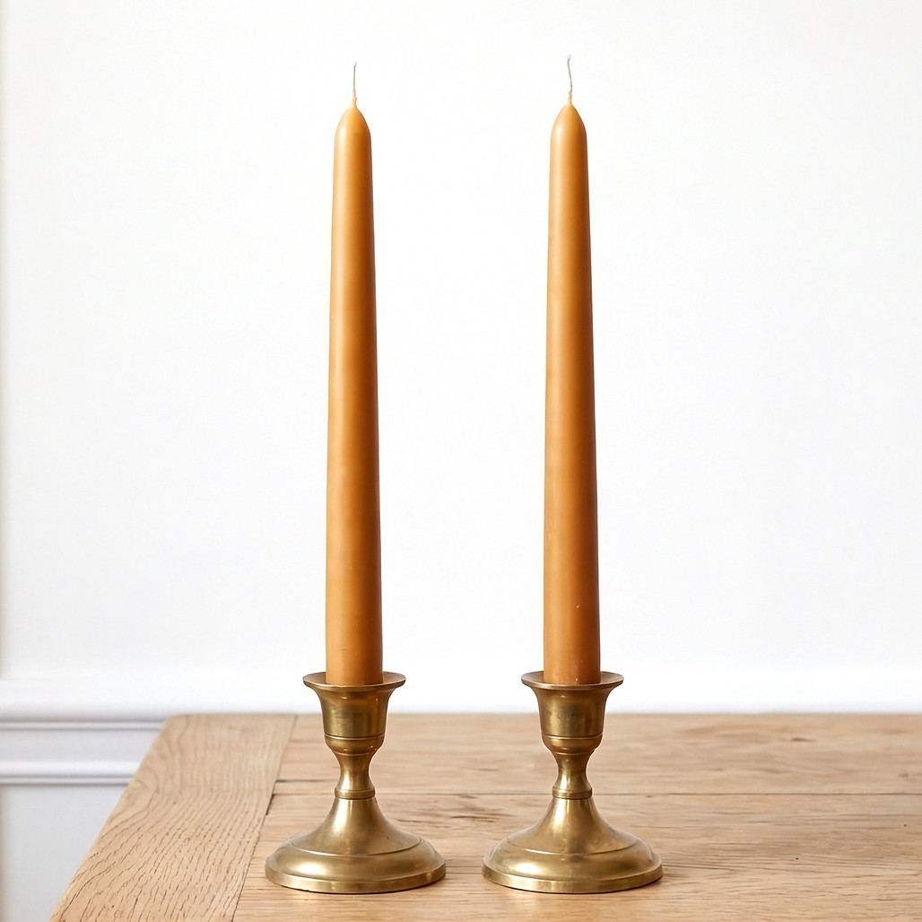 Natural Taper Beeswax Candles | The Shops at Colonial Williamsburg