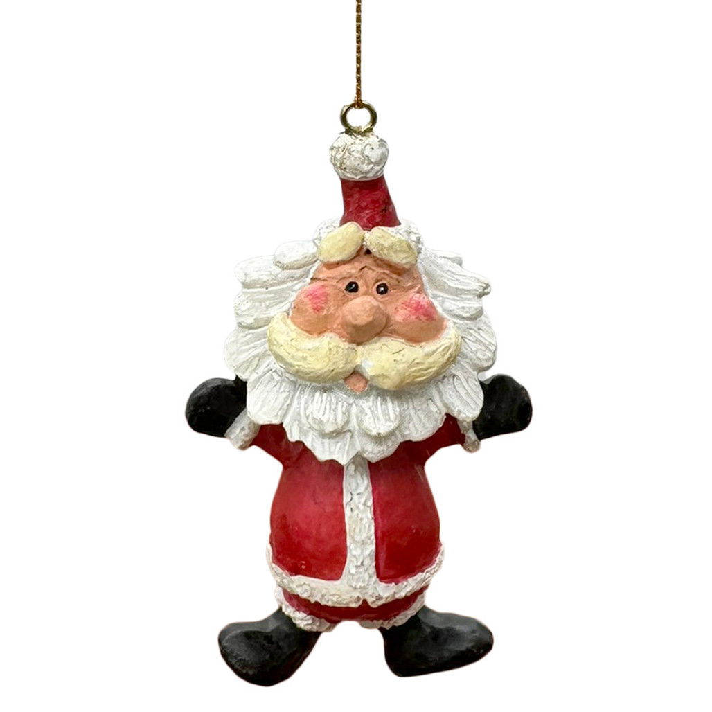 Santa Ornament with Dangly Arms by Bert Anderson