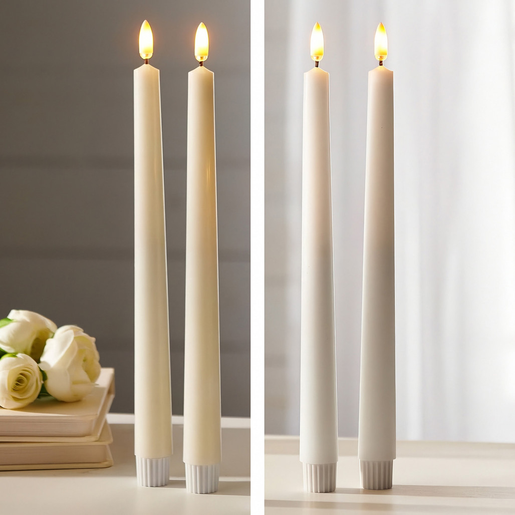 Raz Flameless Taper Candles 11", Set of 2 | The Shops at Colonial Williamsburg