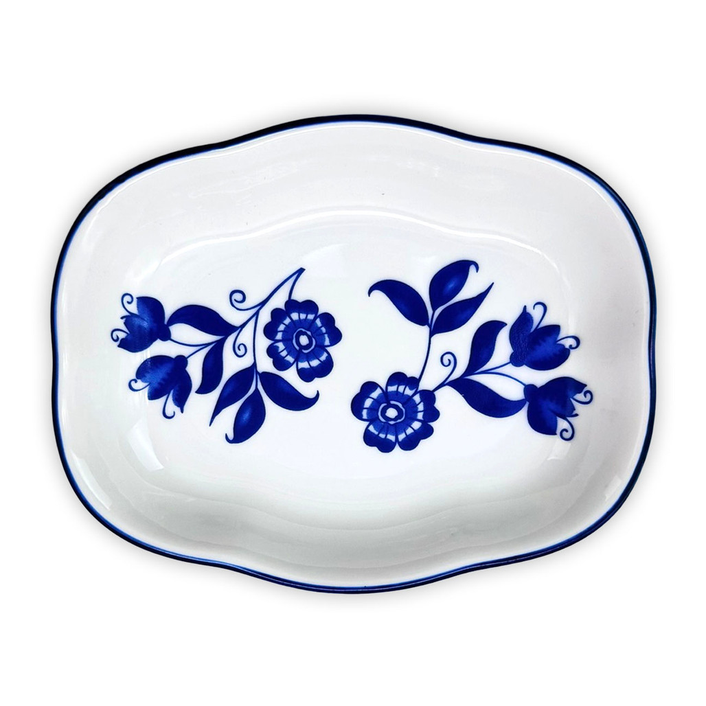 Blue Delft Flowers Soap Dish