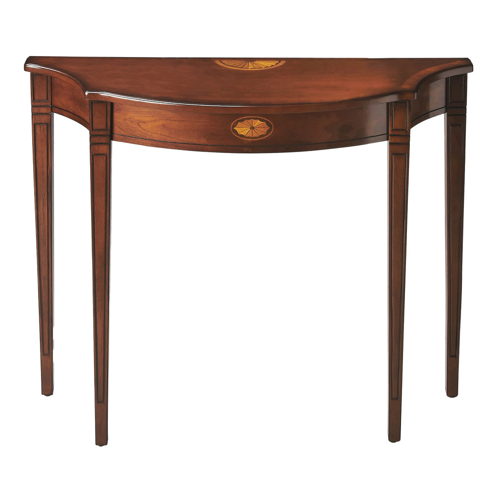 Chester Cherry Finish Wood Console Table
