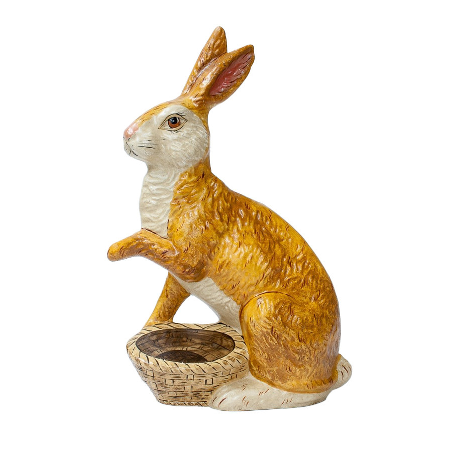Vaillancourt Chalkware Rabbit with Paw Out