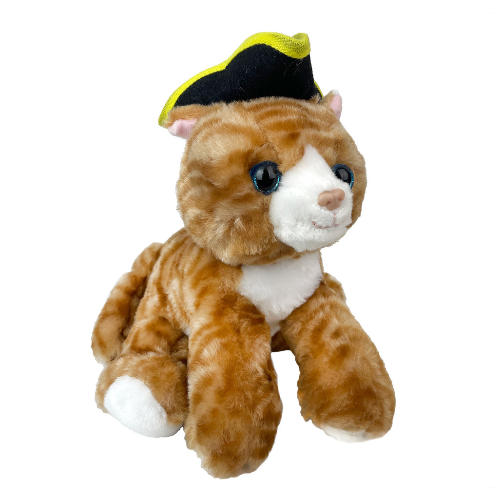 Colonial Williamsburg Tabby Cat with Tricorn Hat Plush Toy