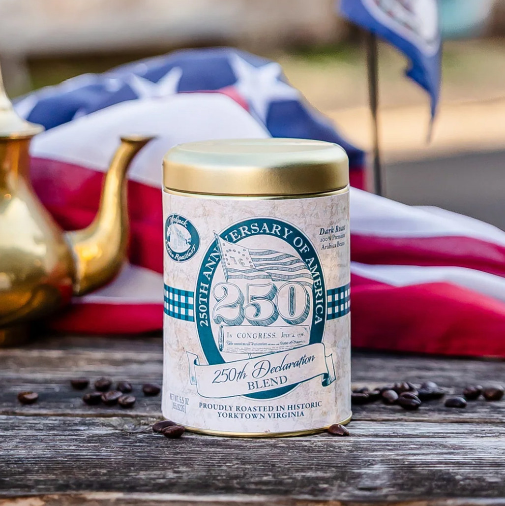 250th Anniversary of America Collectible Coffee Tin | The Shops at Colonial Williamsburg