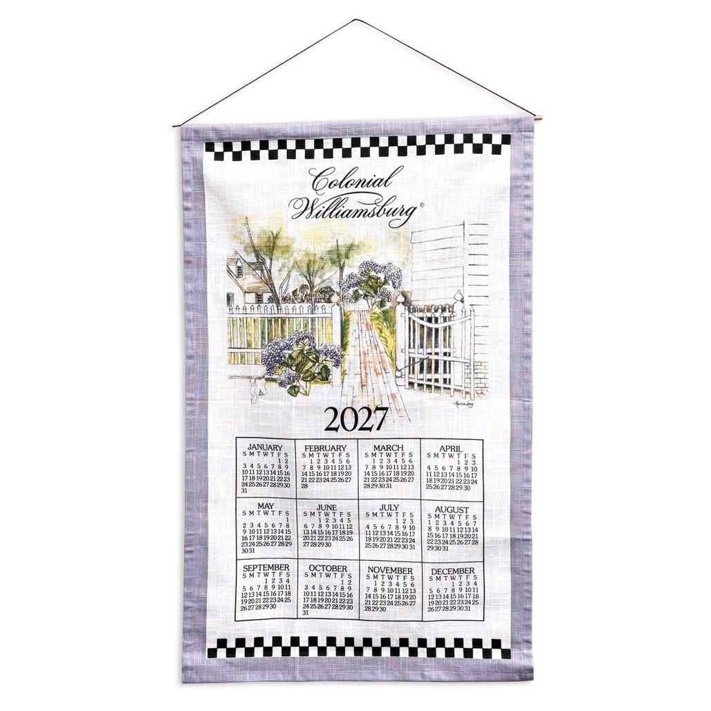 Colonial Williamsburg 2027 Towel Calendar | The Shops at Colonial Williamsburg