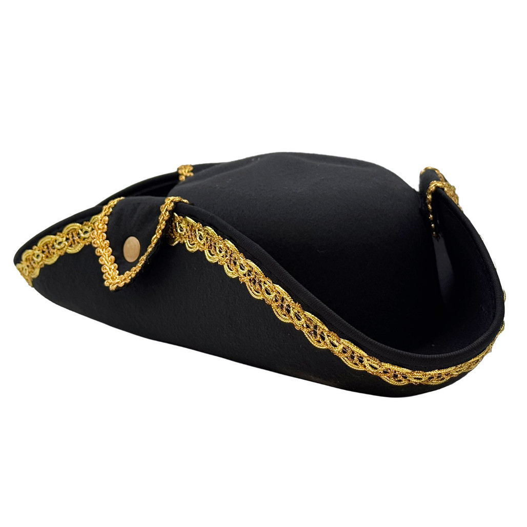 Gold Trimmed Adult Tricorn Hat | The Shops at Colonial Williamsburg