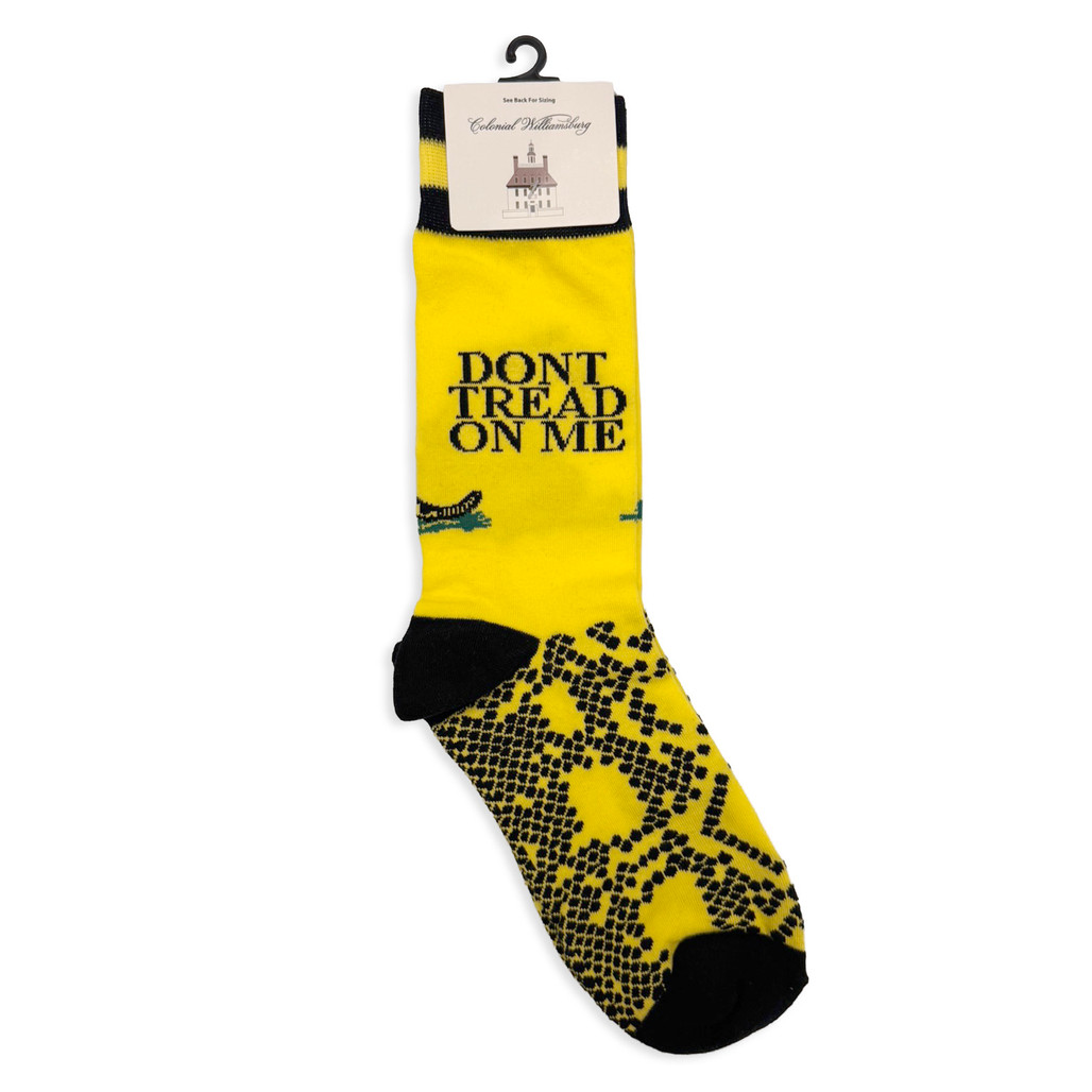 Gadsden Flag "Don't Tread on Me" Adult Crew Socks | The Shops at Colonial Williamsburg