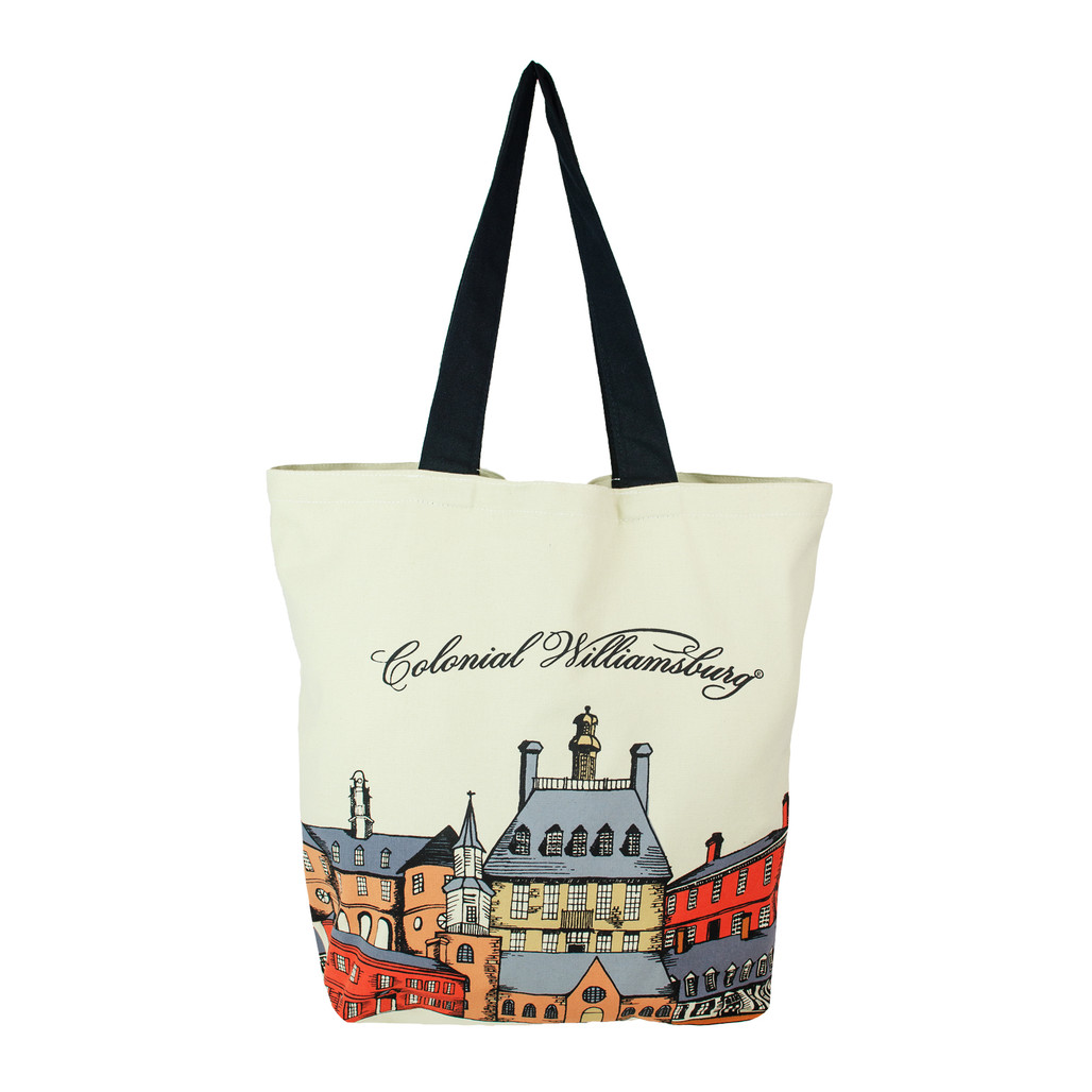 Colonial Williamsburg Townscape Canvas Tote Bag | The Shops at Colonial Williamsburg