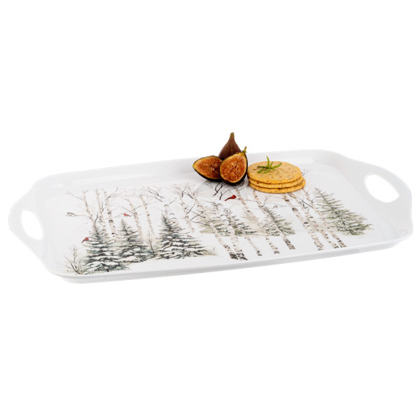 Winter Forest Melamine Tray