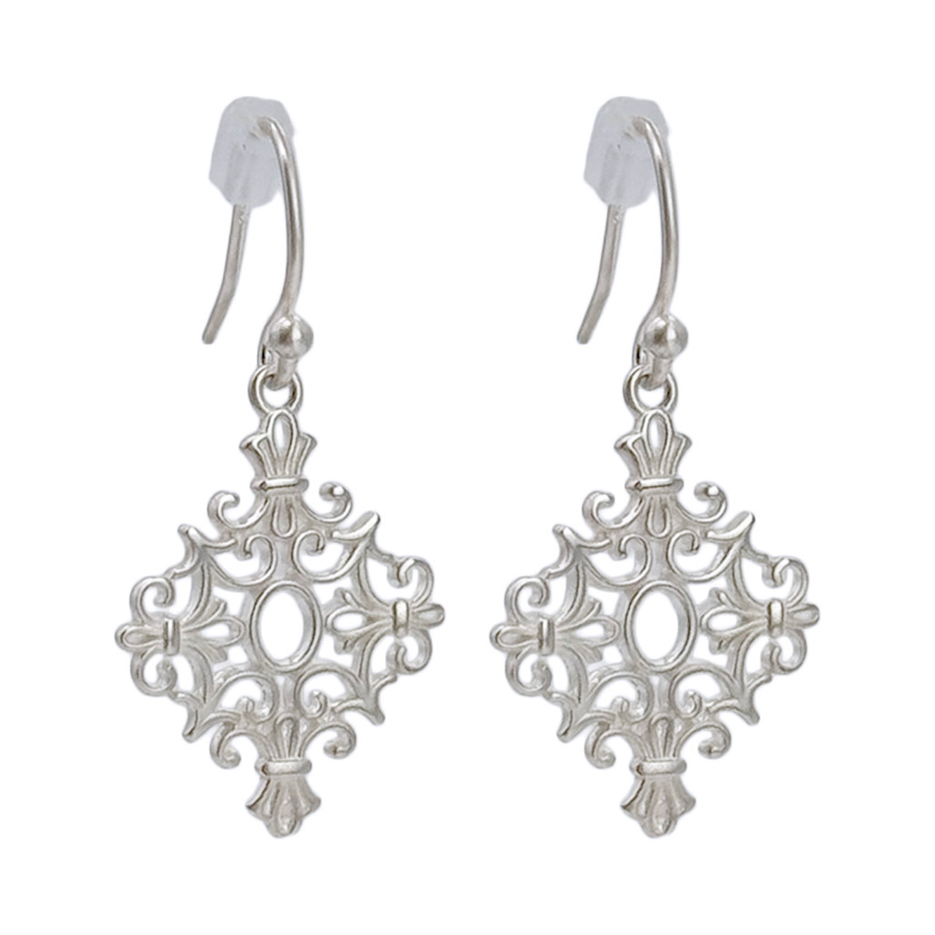 Capitol Detail Sterling Silver Earrings | The Shops at Colonial Williamsburg