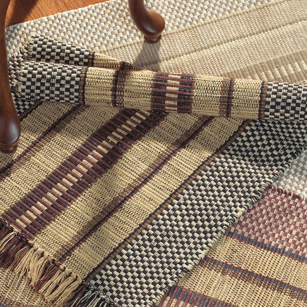 WILLIAMSBURG Burdett Stripe Cotton Rag Rug | The Shops at Colonial Williamsburg