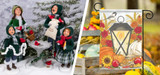 Picture of Byers' Choice Carolers and Fall Garden Flag