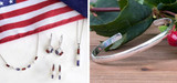 Picture of Patriotic Jewelry and Williamsburg Cuff Bracelet.