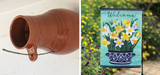 Picture of Ceramic Bird Bottle and Daffodils Garden Flag