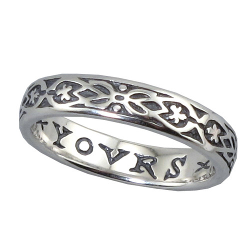 "Yours Only" Silver Ring