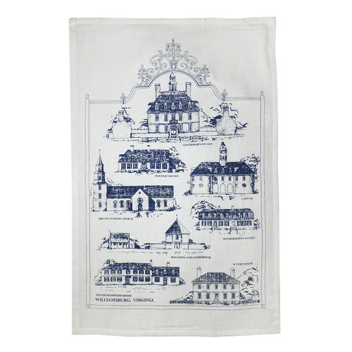 Historic Area Buildings Kitchen Towels | The Shops at Colonial Williamsburg